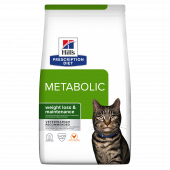 Hills Prescription Diet Metabolic - диета за намаляване на наднормено телесно тегло при котки 3 кг.